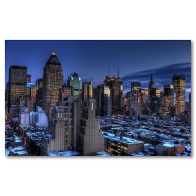 Αφίσα (Νέα Υόρκη, αξιοθέατα, θέα, πόλη, αρχιτεκτονική, κτίρια, Νέα Υόρκη, νύχτα)
